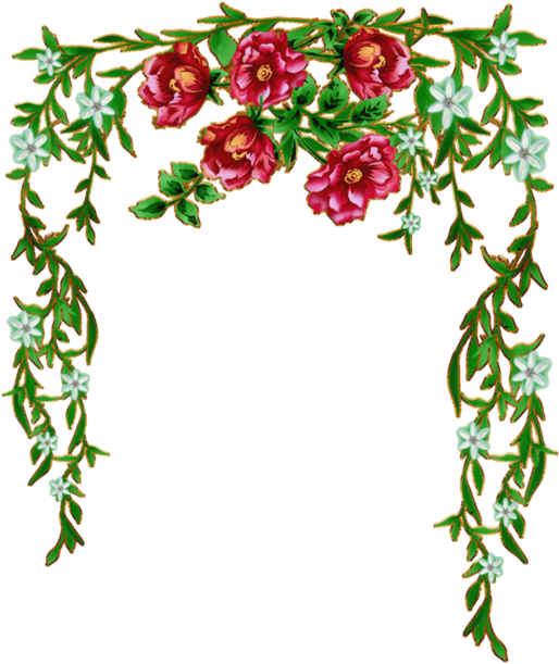 Go To Image - Flores De Cenefas Png (602x639)