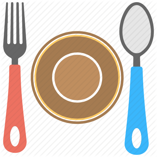 Cutlery Vector Dining Plate - Icon (512x512)