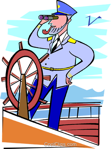 Ship Captain Clipart - Как Нарисовать Капитана Корабля (359x480)