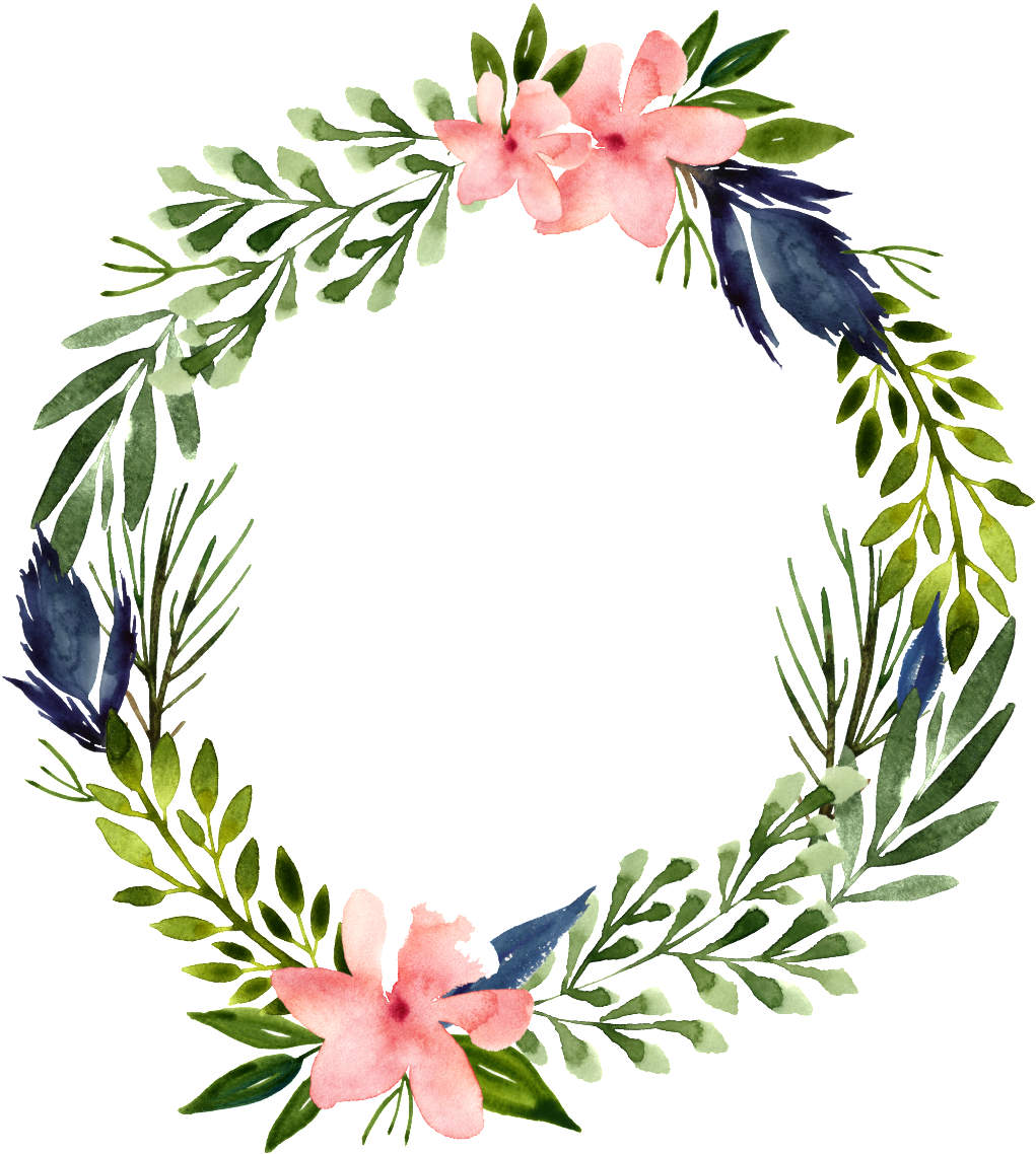 Mori Beautiful Pink Flowers Hand Painted Garland Decorative - 'create' Print On Metal East Urban Home (1024x1155)