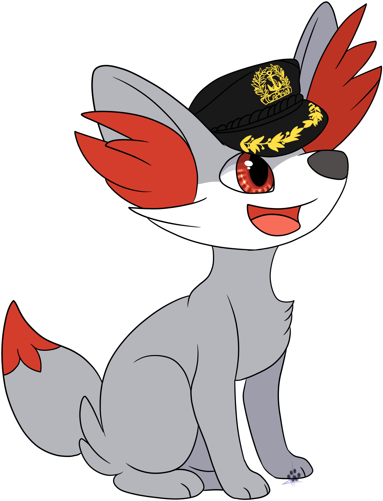 Aye Aye Captain By Dilan - Dog (1393x1708)