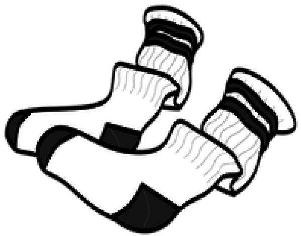 Socks Clipart Sort - Tube Sock Clip Art (640x480)