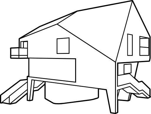 Family House Raskorjaka For T Shirt Printing - Architecture (512x387)