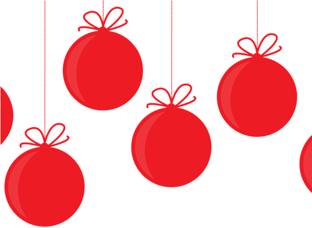 Christmas Ball Clipart Red Christmas Light - Christmas Day (640x480)