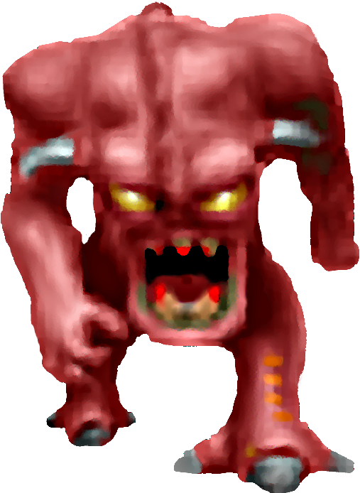Demon Clipart Angry - Doom 2 Demon Png (512x717)