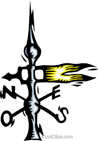 Weathervane Royalty Free Vector Clip Art Illustration - Illustration (333x480)