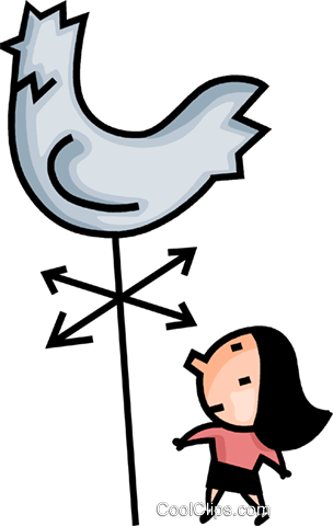 Woman Looking At A Weathervane Royalty Free Vector - Woman Looking At A Weathervane Royalty Free Vector (304x480)