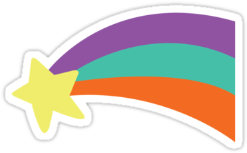 #mabel Pines #rainbow #sticker From Gravity Falls By - Gravity Falls Mabel Symbol (375x360)