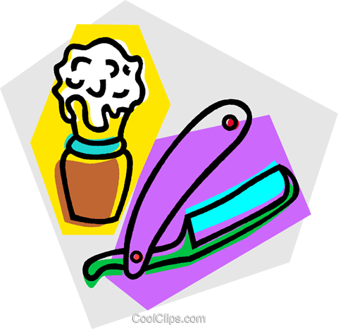 Straight Razor An Shaving Brush Royalty Free Vector - Astrology (480x467)