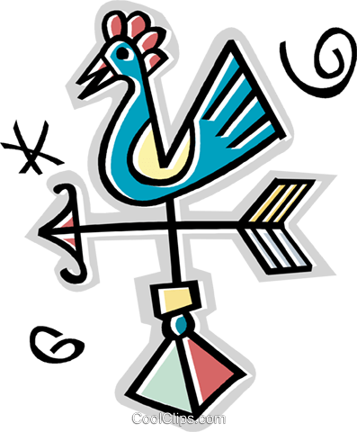 Weather Vain Royalty Free Vector Clip Art Illustration - Weather Vain Royalty Free Vector Clip Art Illustration (397x480)