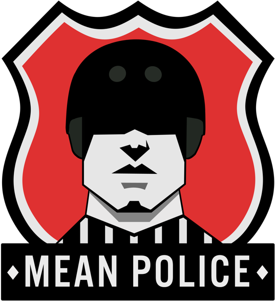 Mean Police Referee Team - Champ's Driving School (600x776)