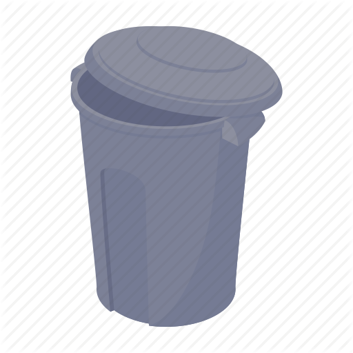 Waste Container Clipart Rubbish Bins & Waste Paper - Cartoony Garbage Can Png (512x512)