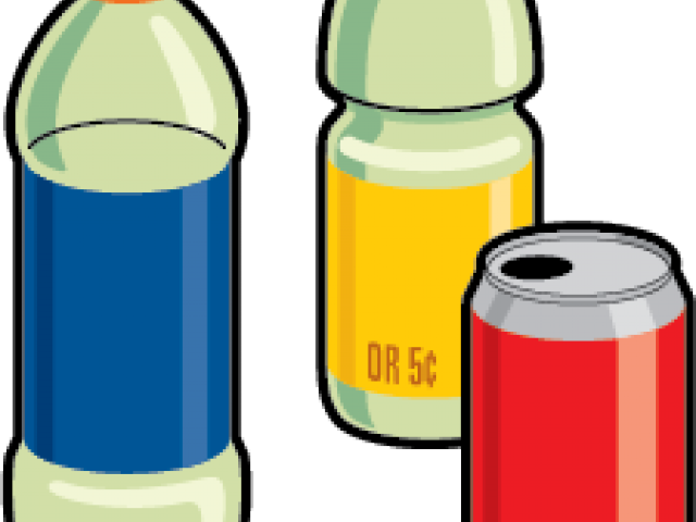 Plastic Bottles Clipart Full - Cans And Bottles Clip Art (640x480)