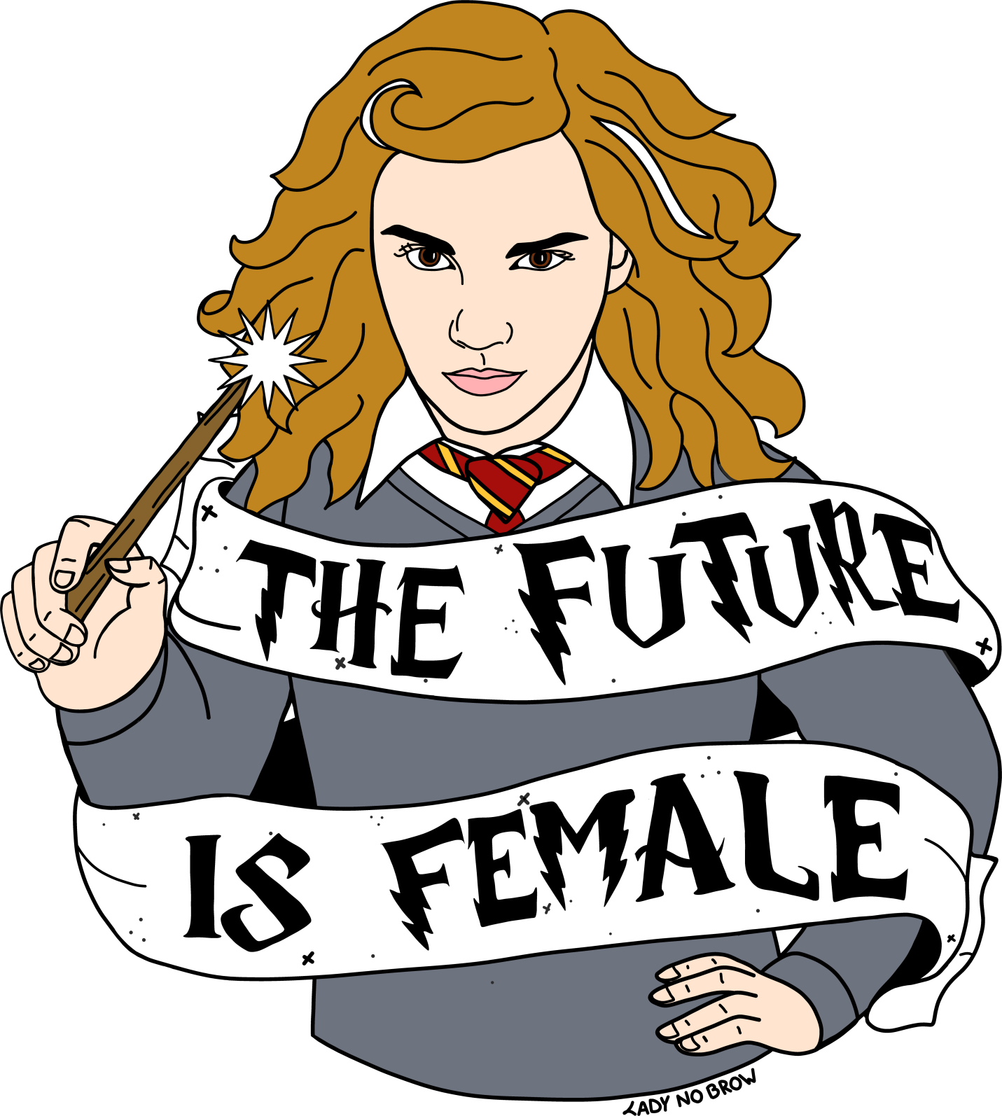 Ladynobrow Hermione Granger The Future Is Female Accessories - Hermione Granger (1431x1594)