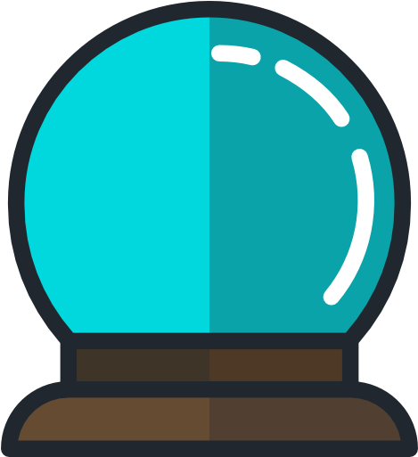 Crystal Ball Future Icon Clipart Crystal Ball Computer - Crystal Ball Png Vector (512x512)