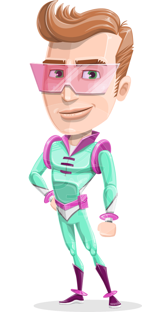 Vector Futuristic Man Character - Futuristic Person Clipart (957x1060)