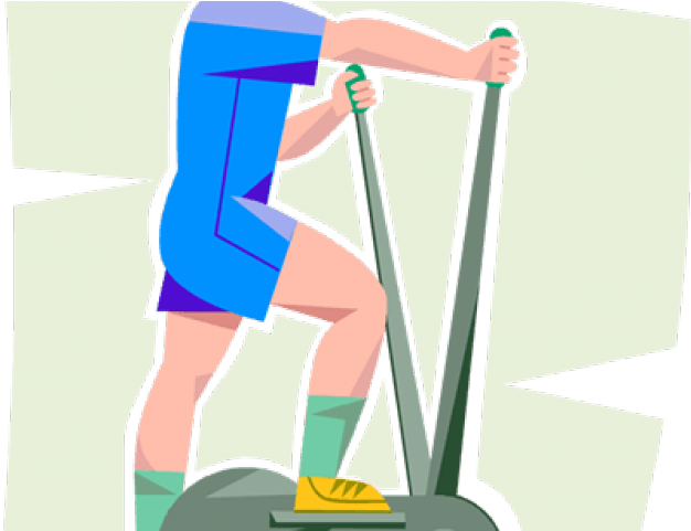 Elliptical Trainer Clipart Elliptical - Cartoon (640x480)