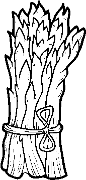 Green Asparagus Coloring Page - Esparragos Para Colorear (600x470)