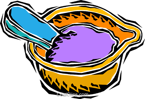 Mixing Paint Royalty Free Vector Clip Art Illustration - Mixing Paint Royalty Free Vector Clip Art Illustration (480x329)