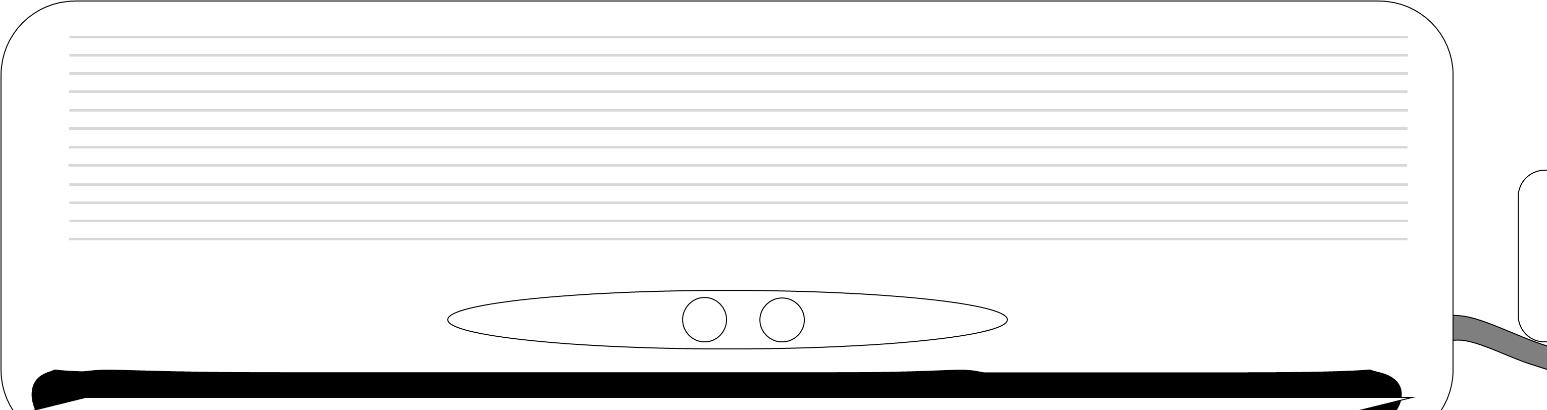 Spoiler Clipart - Circle (3072x812)