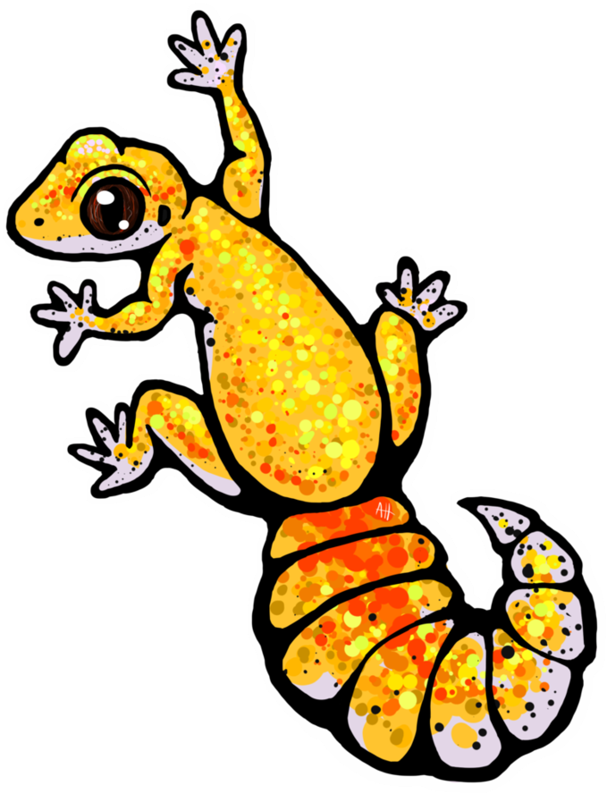 Clip Black And White Download Shtctb Stickers By Sc - Leopard Gecko Sticker Transparent (894x894)