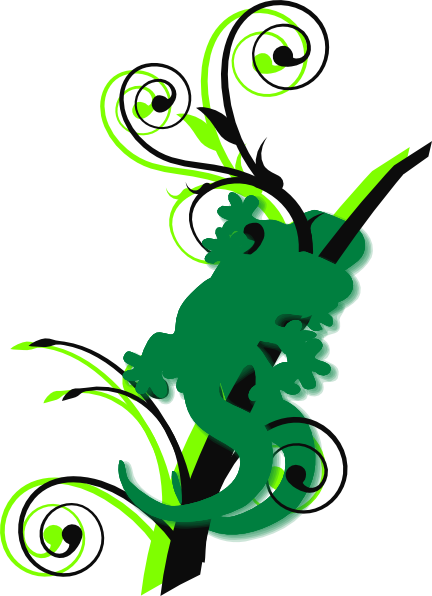 Gecko Branch Clipart Has - Gecko Branch Clipart Has (432x596)