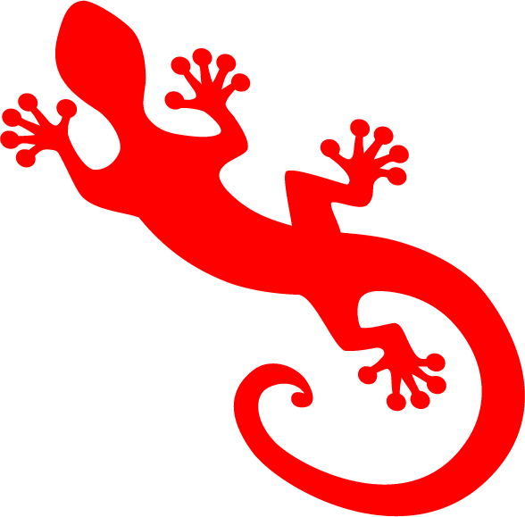 Gecko Clipart Red - Lizard (588x579)