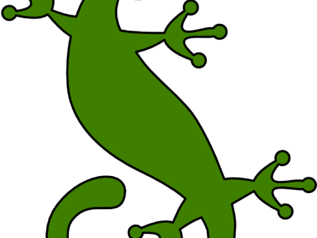 Lizard Silhouette Clip Art (640x480)