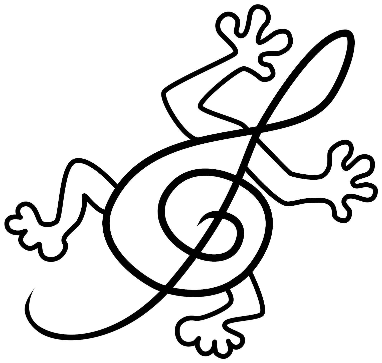 Lori Geckle & Lori Gecko G Clef Concept By Elizabeth - Logo (1600x1600)