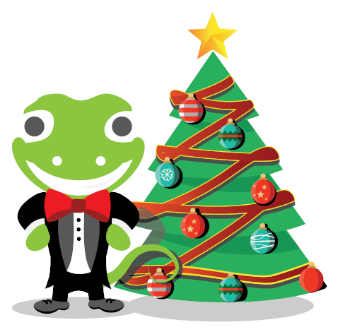 Dapper Gecko - Cartoon (500x500)