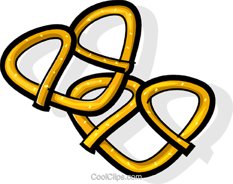 Pretzel Royalty Free Vector Clip Art Illustration - Pretzel Royalty Free Vector Clip Art Illustration (480x379)