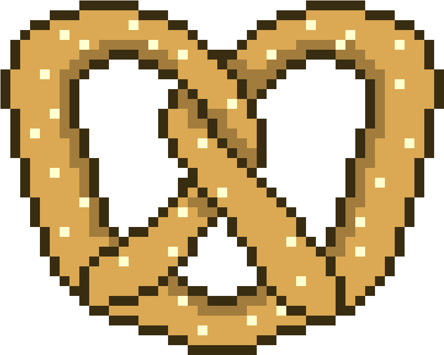 Pretxel - Pretzel Pixel Art (1180x980)
