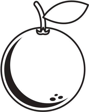 Orange Fruit Isolated Icon - Заставки На Компьютер (550x550)
