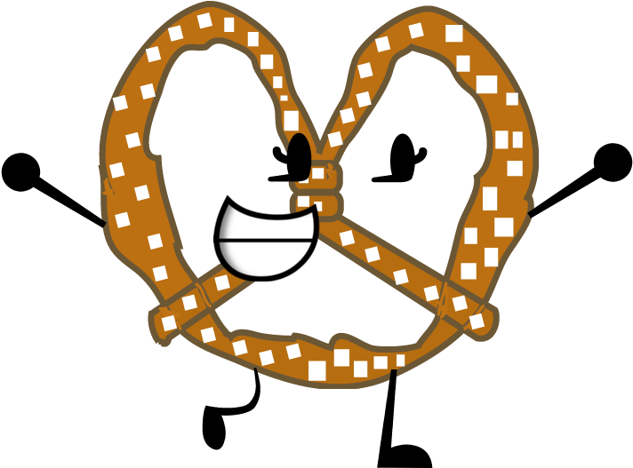 Pretzel Clipart Salt - Bfdi Pretzel (726x552)