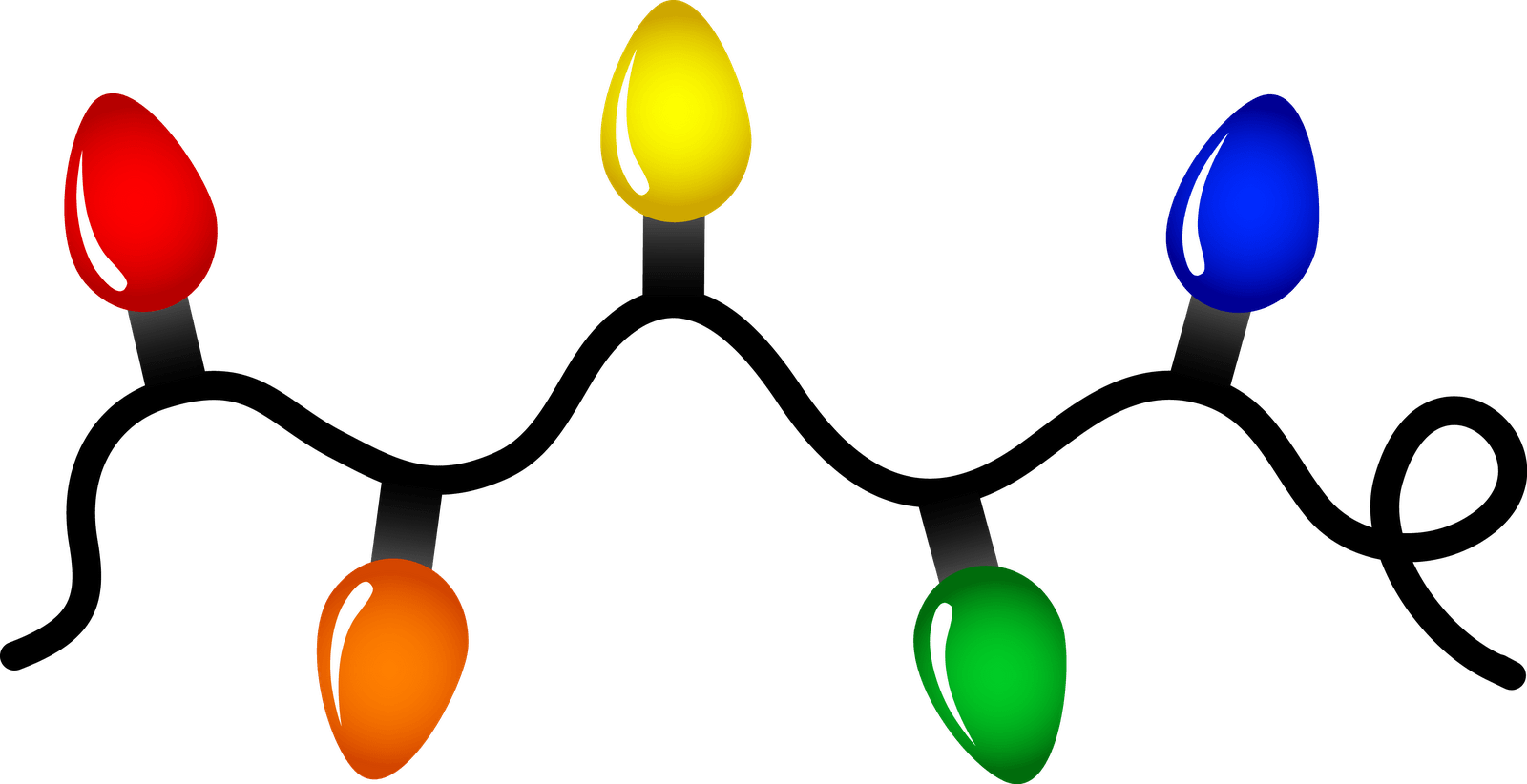 Holiday Recycling Guide Coon Rapids Mn Official - Clip Art Christmas Lights (1600x822)