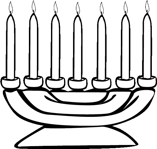 Kwanzaa Holidays And Special - Kwanzaa Clip Art Black White (612x792)