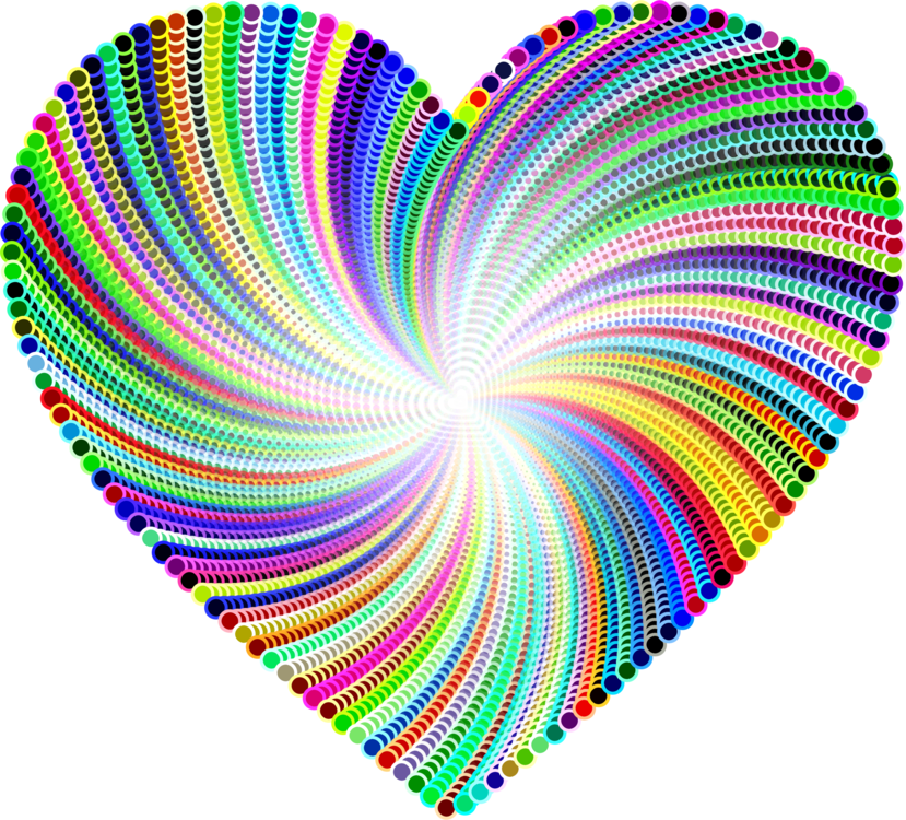 Heart Psychedelia Description Abstract Art - Portable Network Graphics (829x750)