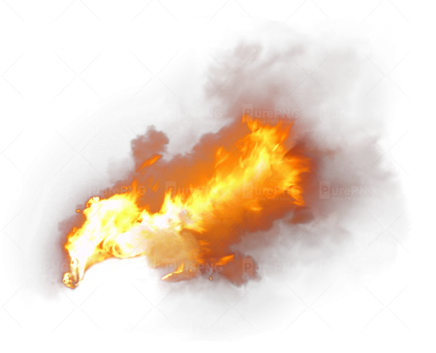 Flame Clipart Smoke - Flames Png (850x687)