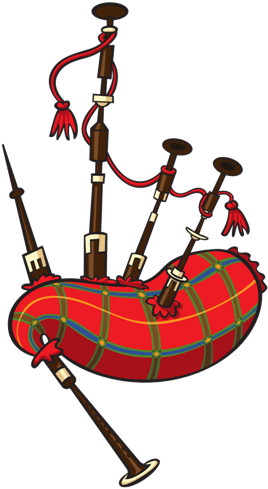 Cartoon Picture Of Bagpipes (392x510)