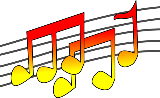 Musical Note Staff Music Download Art - Music Clipart Png (555x340)