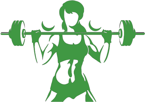 Vector Black And White The Ryfields Gym Small Friendly - Silhouette Fitness (500x500)