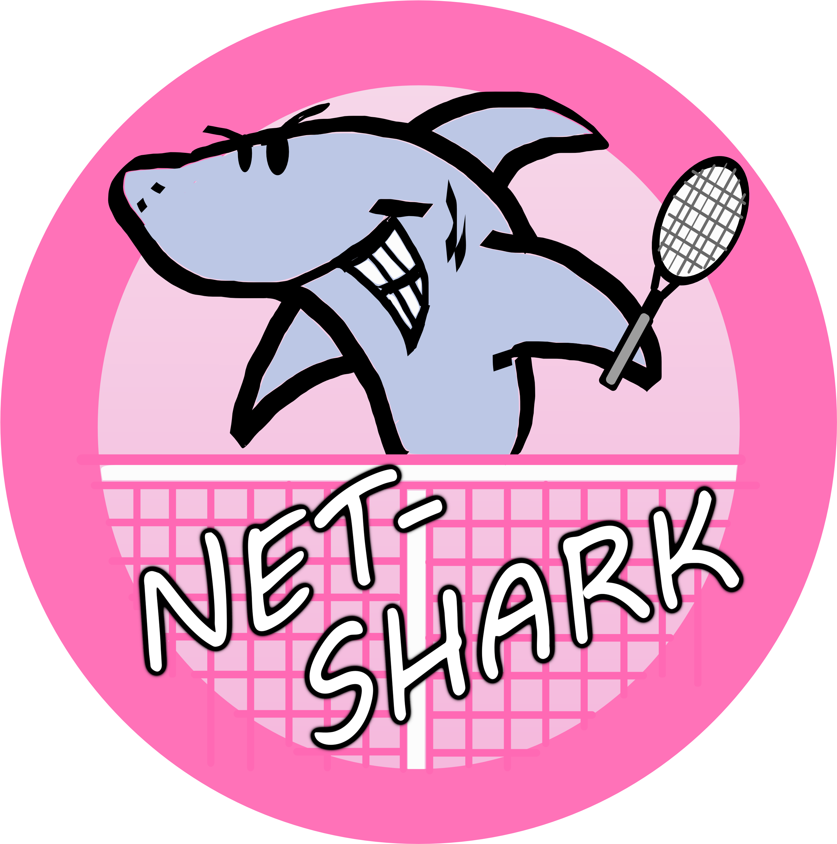 Beware What Lurks On The Other Side Of The Net - Net-shark Drinking Glass (2901x2927)