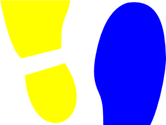 Footprints Clipart Tennis Shoe - Footprints Clipart Tennis Shoe (640x480)