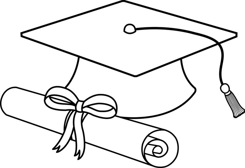 Laurel Wreaths Clip Art Flowers And Leaves By Thepapermousestudio - Graduation Cap Black Background (797x548)