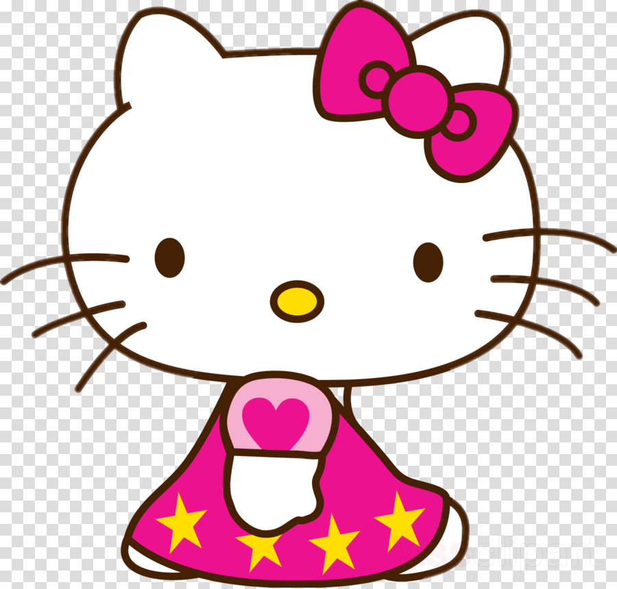 Cartoon Hello Kitty Clipart Hello Kitty Cat My Melody - Hello Kitty Face Png (900x860)