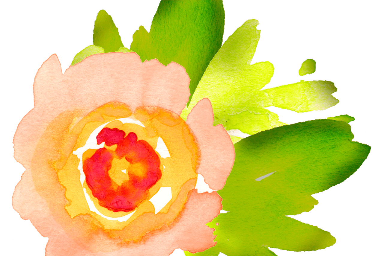 19 Watercolor Flowers Png Library Free Huge Freebie - Orange Flower Watercolor Png (1368x855)