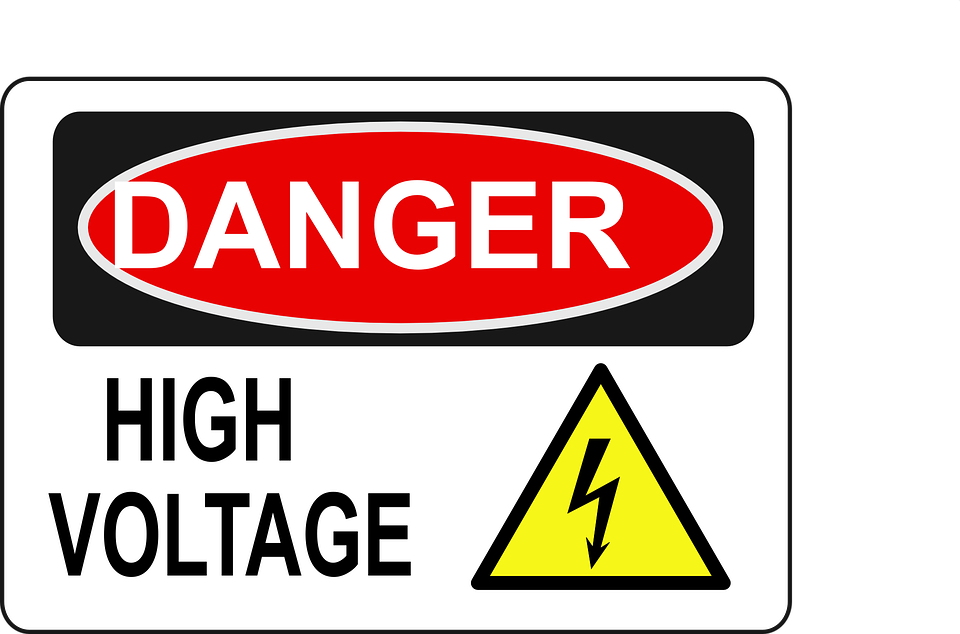 Electrical Clipart Injury - Danger High Voltage Hd (960x634)