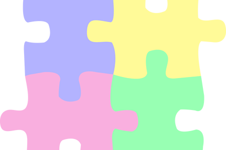 Clip Free Library Autism Svg Jigsaw - Jigsaw Puzzle (450x300)