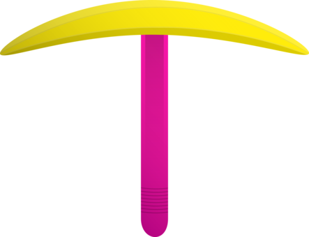 Pickaxe Tool Computer Icons Handle - Pickaxe Banana (443x340)