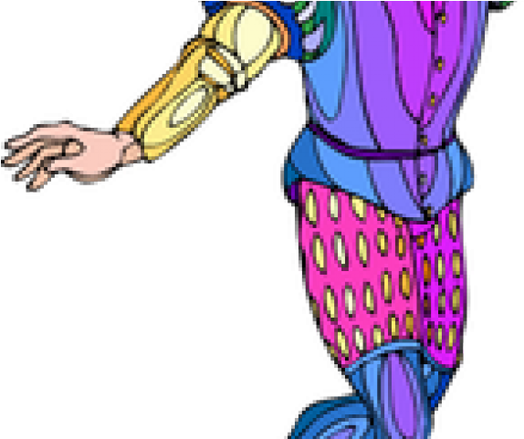 Shakespeare Clipart - Shakespeare Characters Dancer (colour) (640x480)